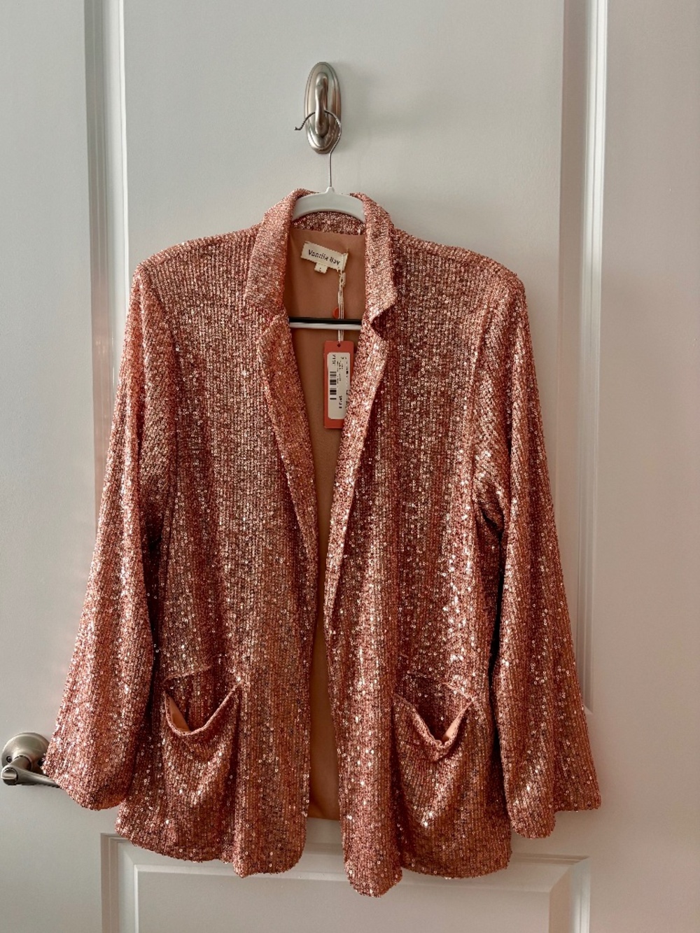 Shiny Rose Gold Light Jacket